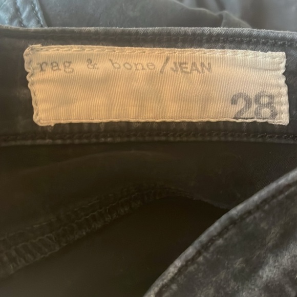 Rag & Bone Women's Black Jean washed out leggings size 28 preowned - Picture 10 of 11
